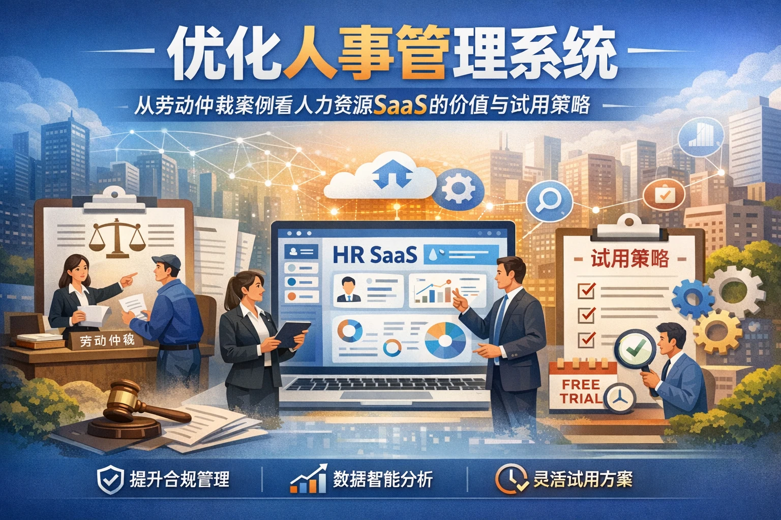 优化人事管理系统：从劳动仲裁案例看人力资源SaaS的价值与试用策略