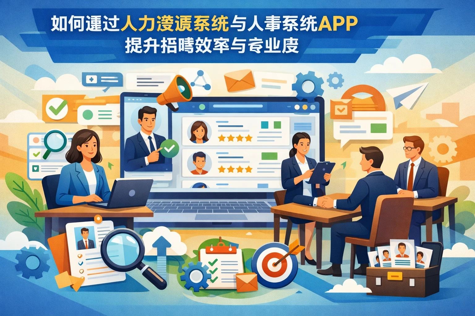 如何通过人力资源系统与人事系统APP提升招聘效率与专业度
