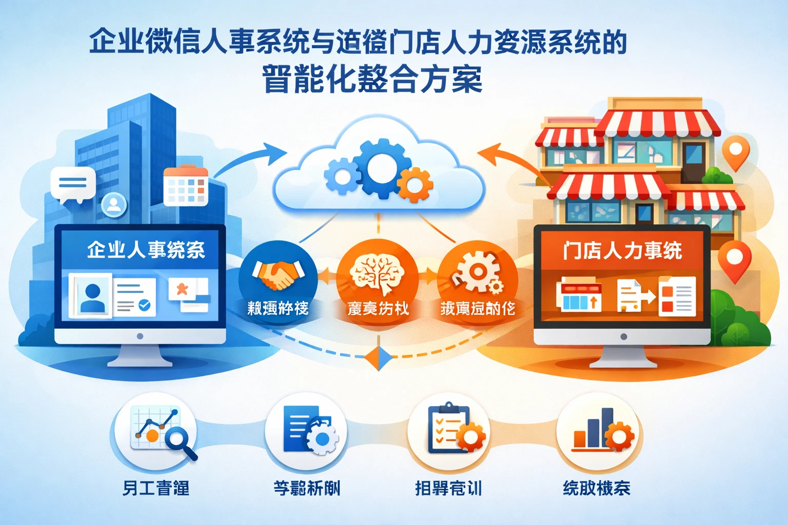 企业微信人事系统与连锁门店人力资源系统的智能化整合方案