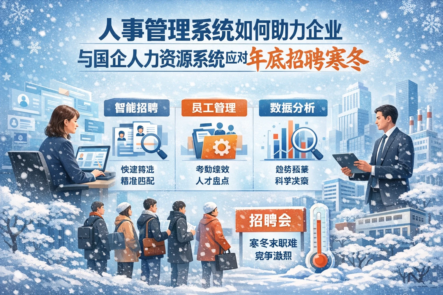 人事管理系统如何助力企业与国企人力资源系统应对年底招聘寒冬