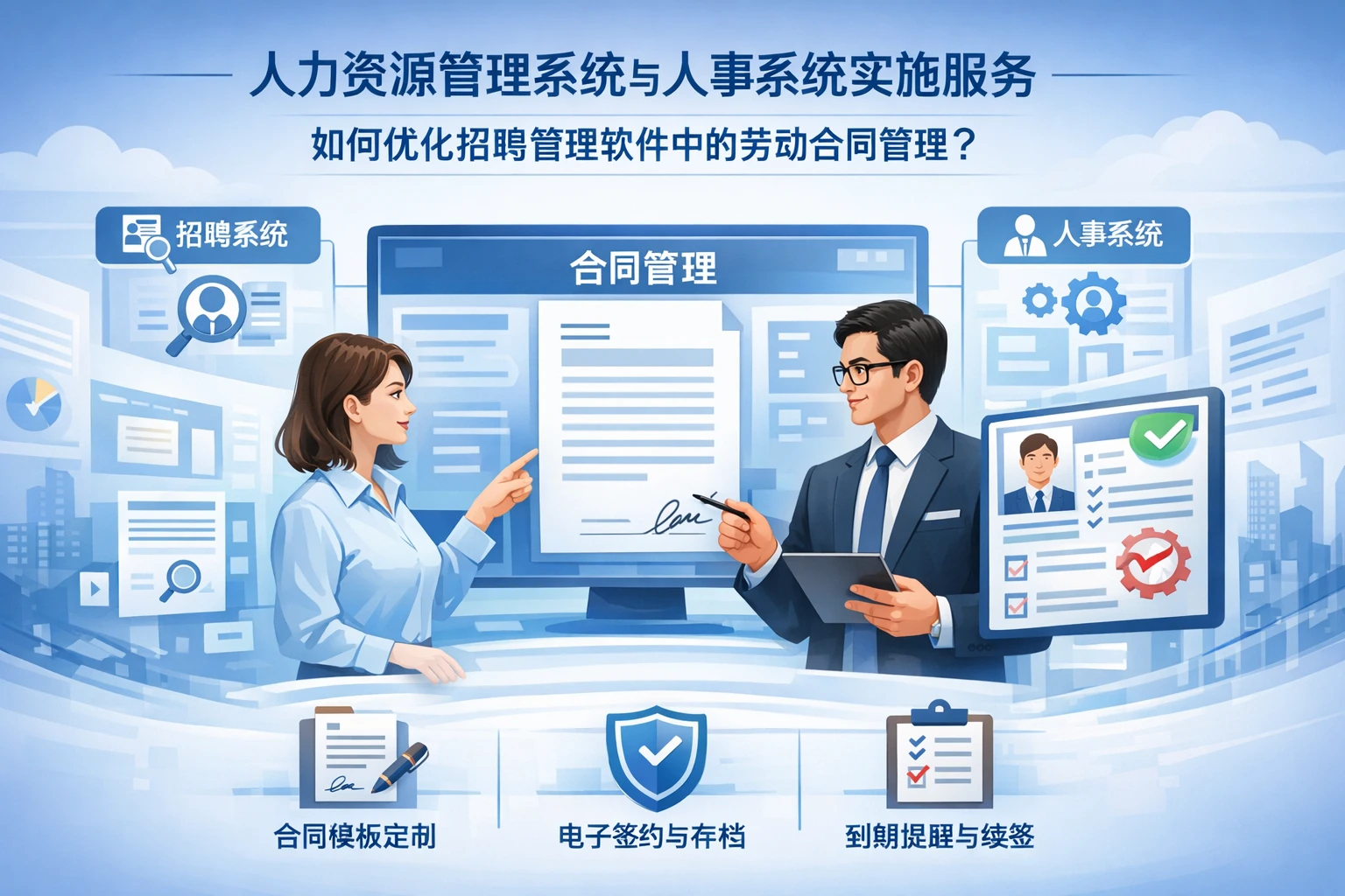 人力资源管理系统与人事系统实施服务如何优化招聘管理软件中的劳动合同管理