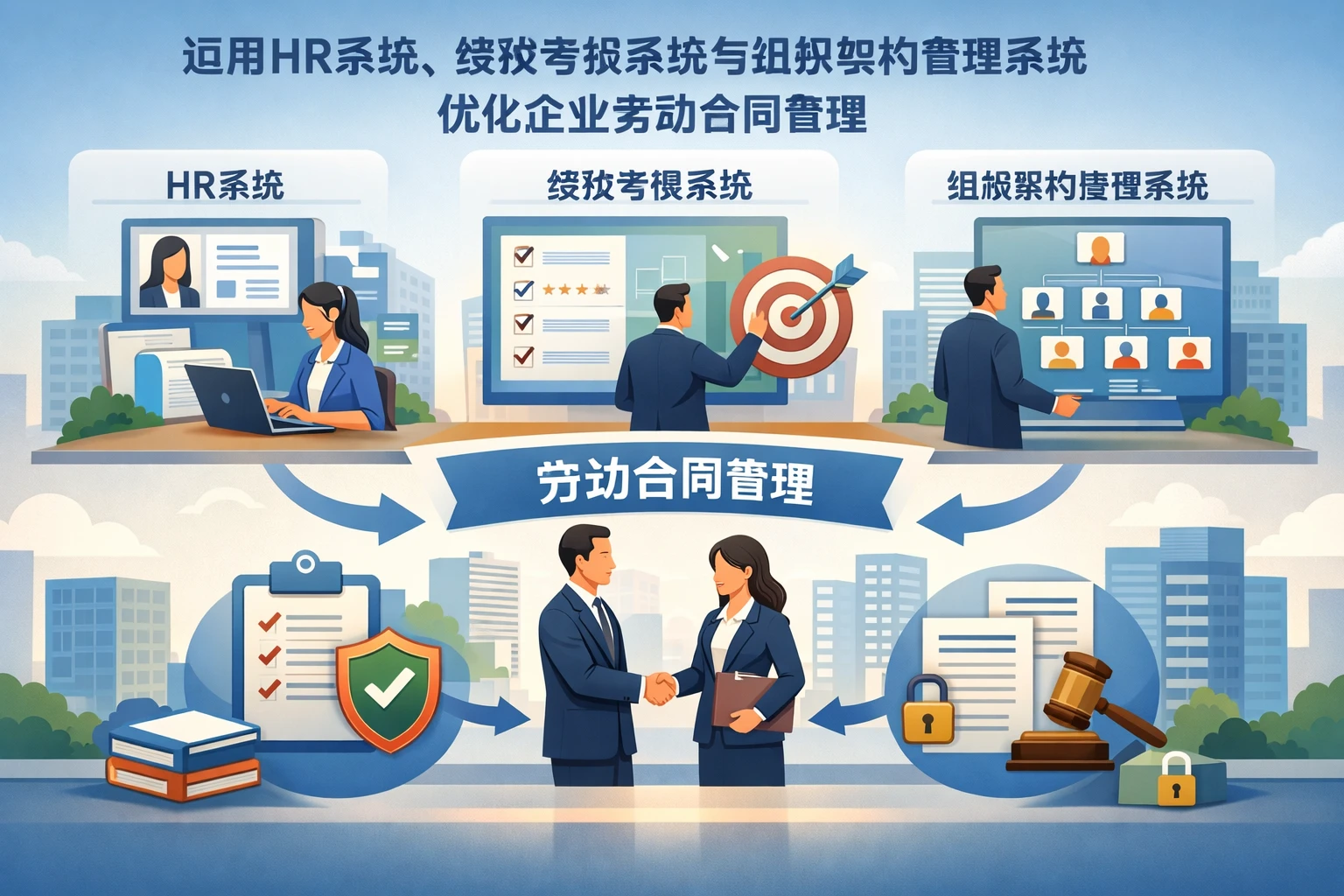 运用HR系统、绩效考核系统与组织架构管理系统优化企业劳动合同管理