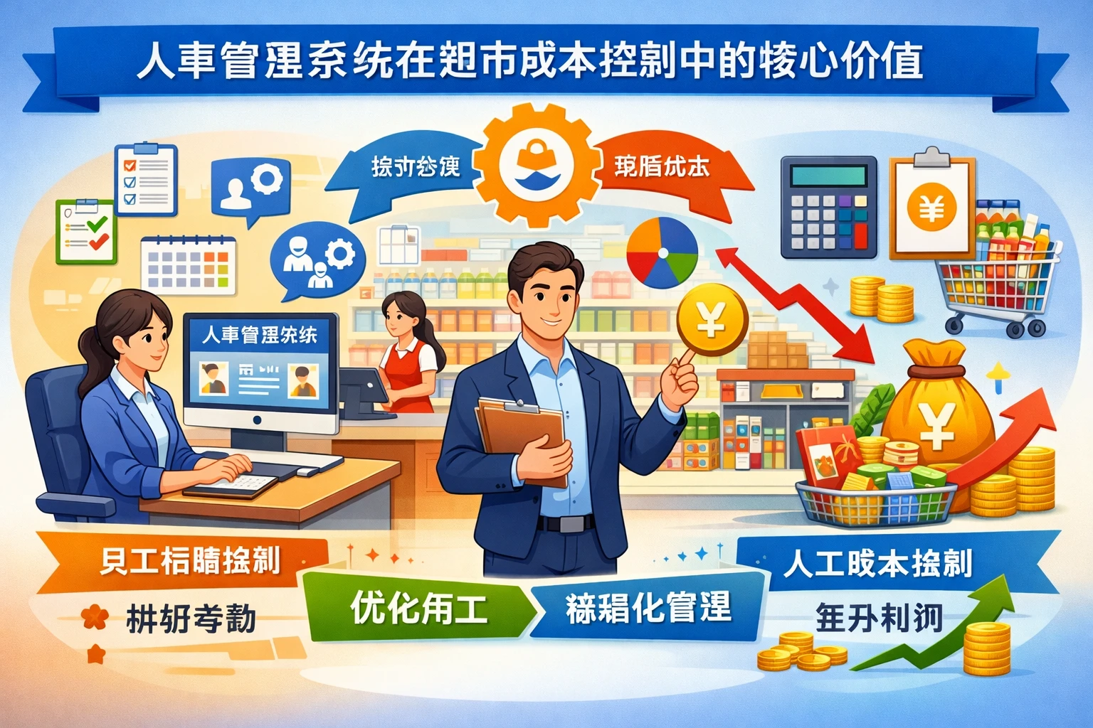 人事管理系统在超市成本控制中的核心价值