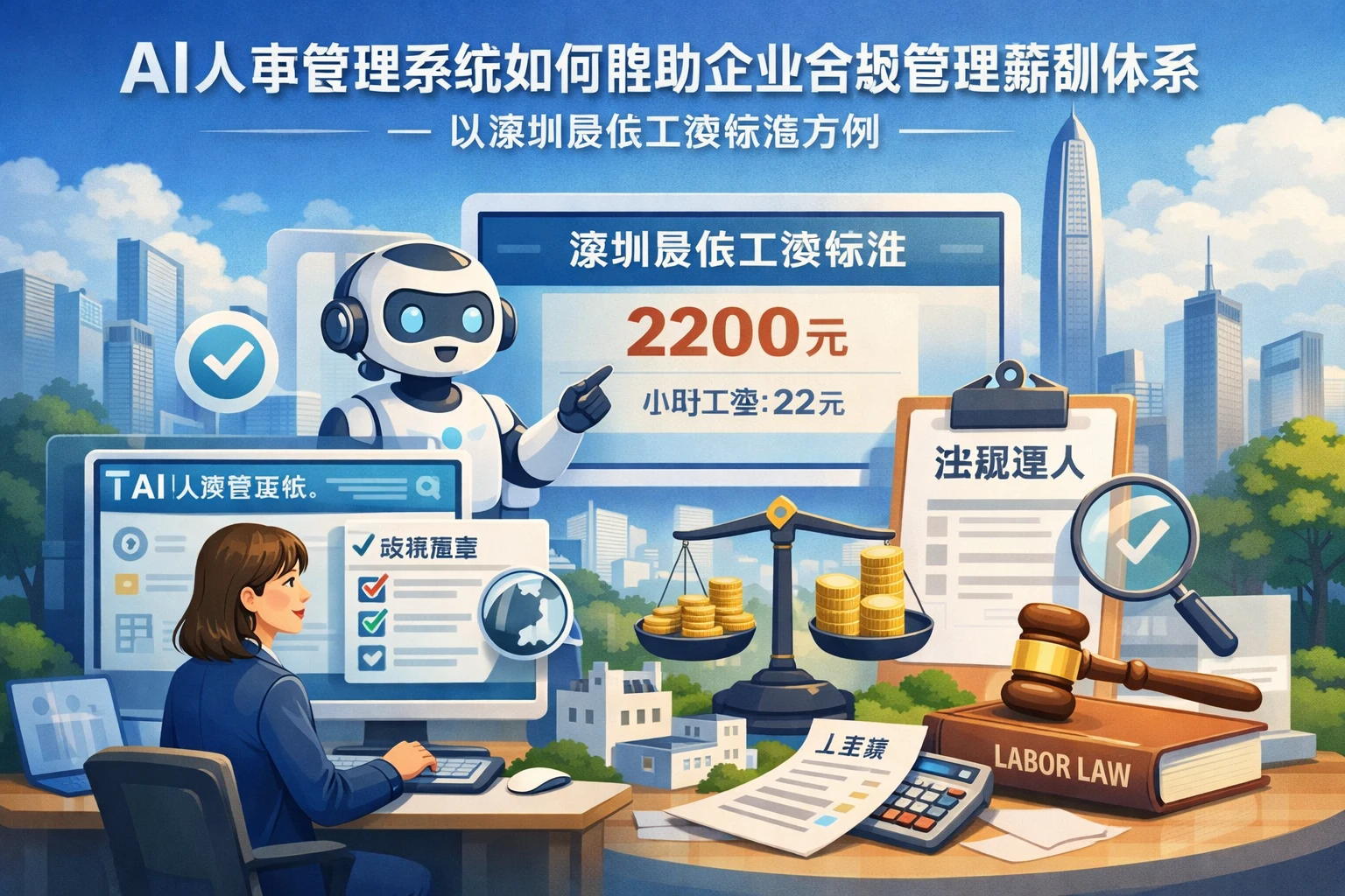 AI人事管理系统如何帮助企业合规管理薪酬体系——以深圳最低工资标准为例