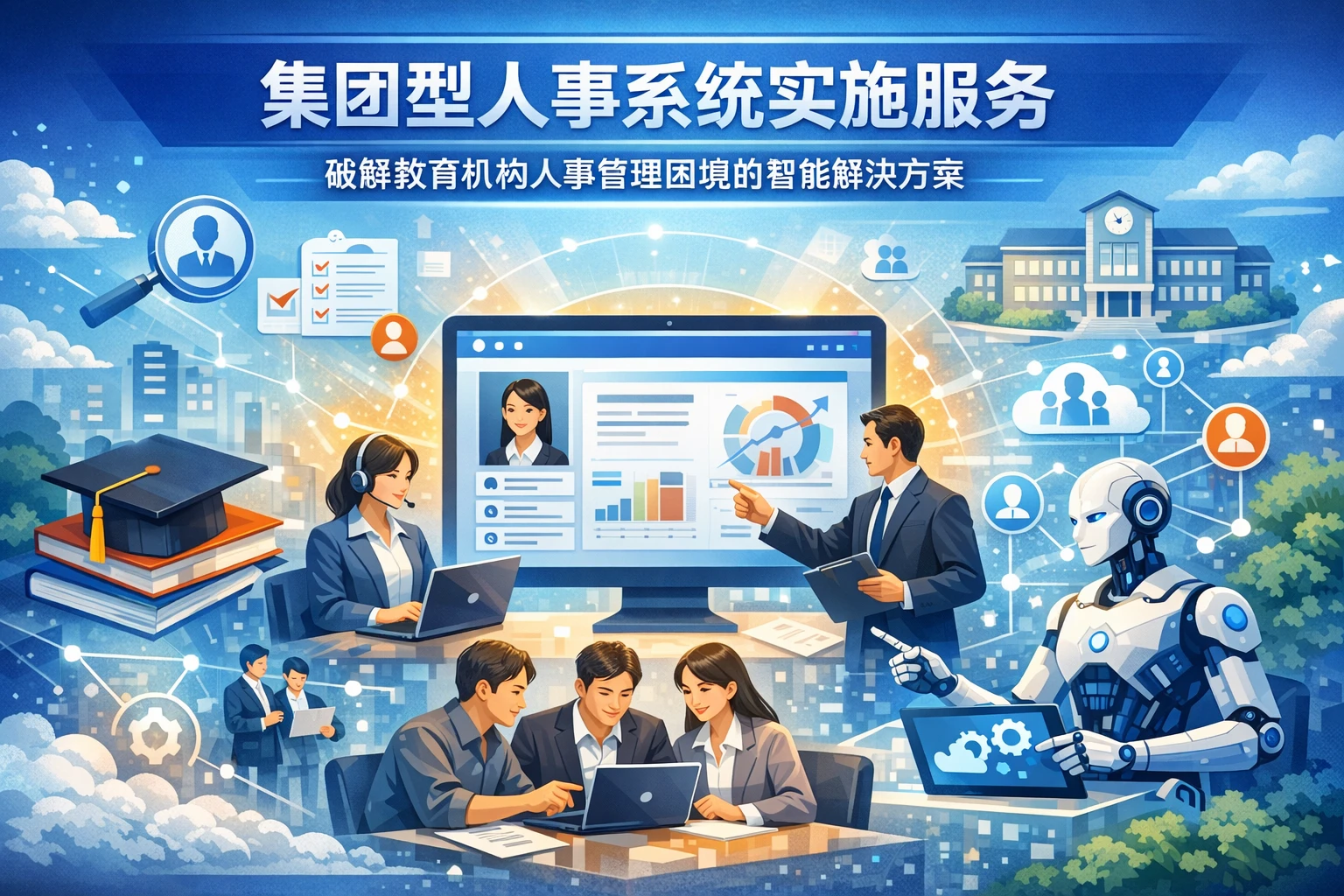集团型人事系统实施服务：破解教育机构人事管理困境的智能解决方案