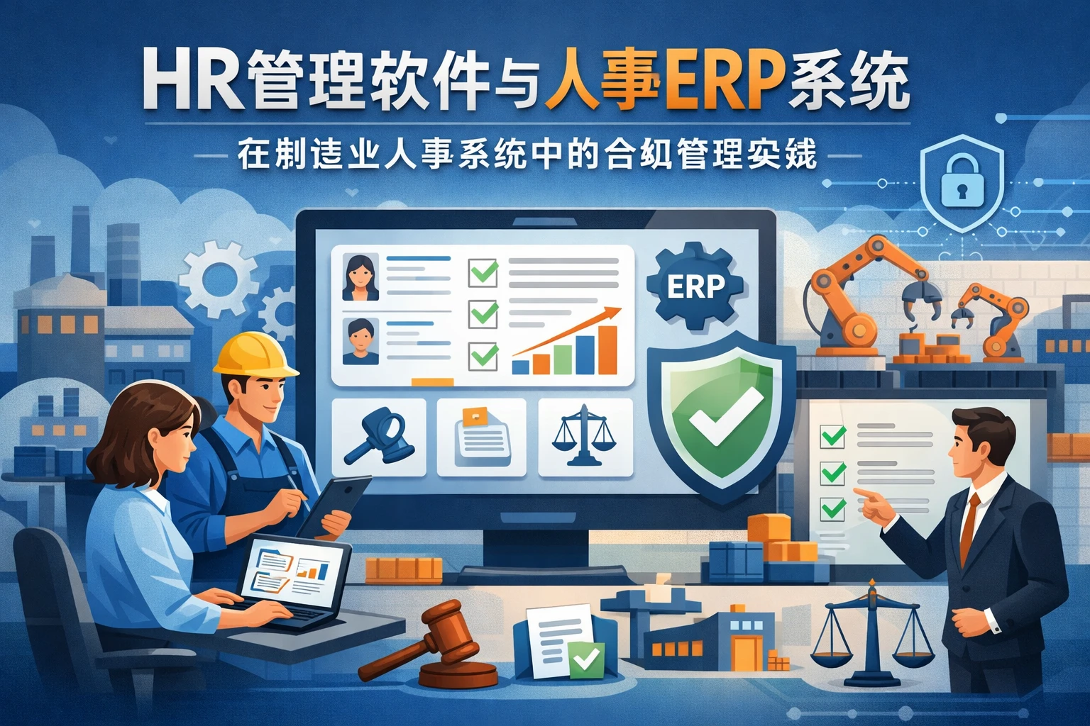 HR管理软件与人事ERP系统在制造业人事系统中的合规管理实践