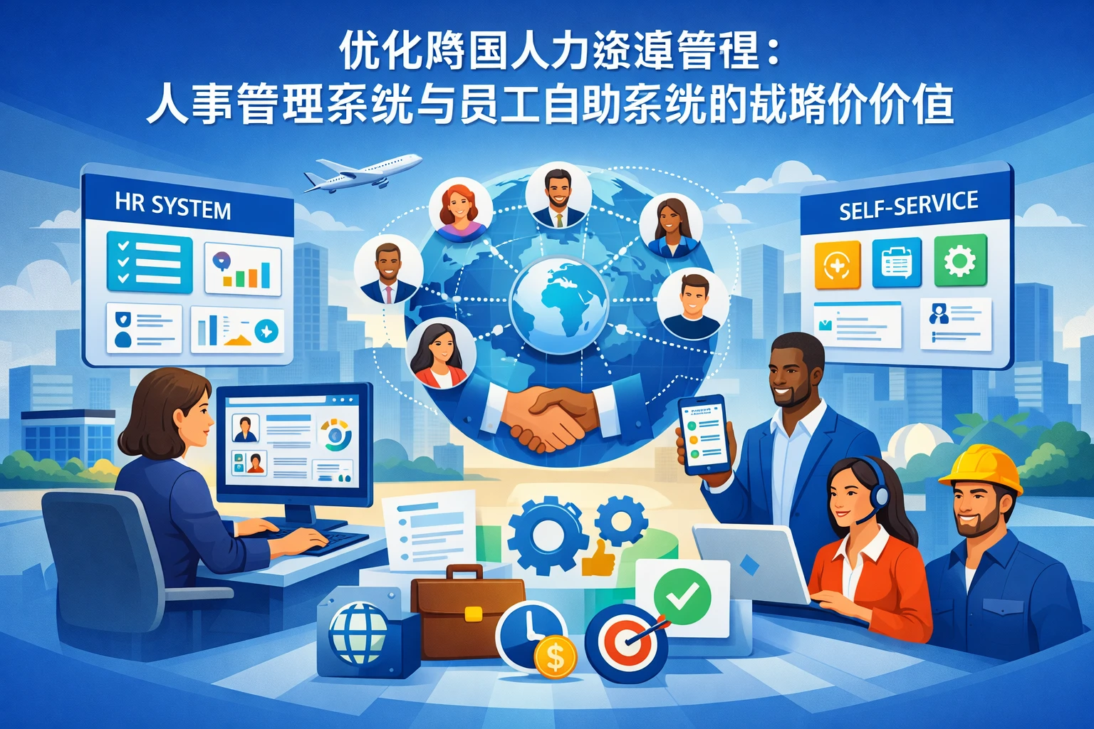 优化跨国人力资源管理:人事管理系统与员工自助系统的战略价值