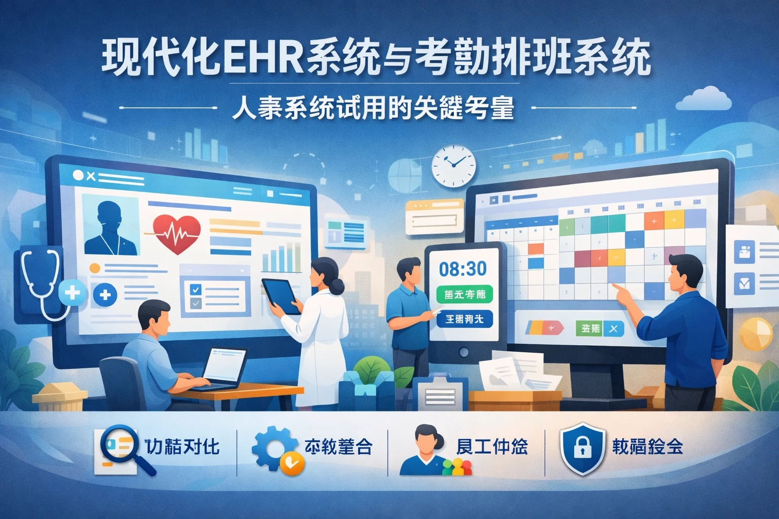 现代化EHR系统与考勤排班系统:人事系统试用的关键考量