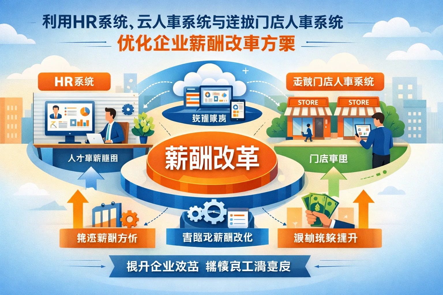 利用HR系统、云人事系统与连锁门店人事系统优化企业薪酬改革方案