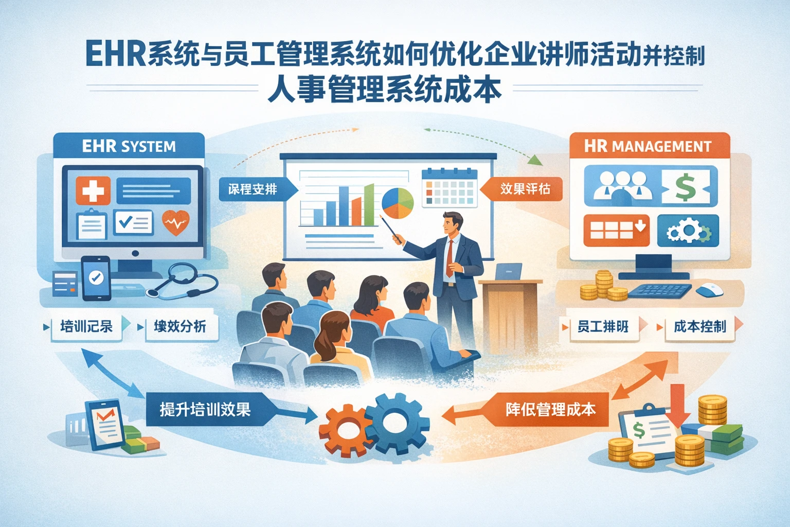 EHR系统与员工管理系统如何优化企业讲师活动并控制人事管理系统成本