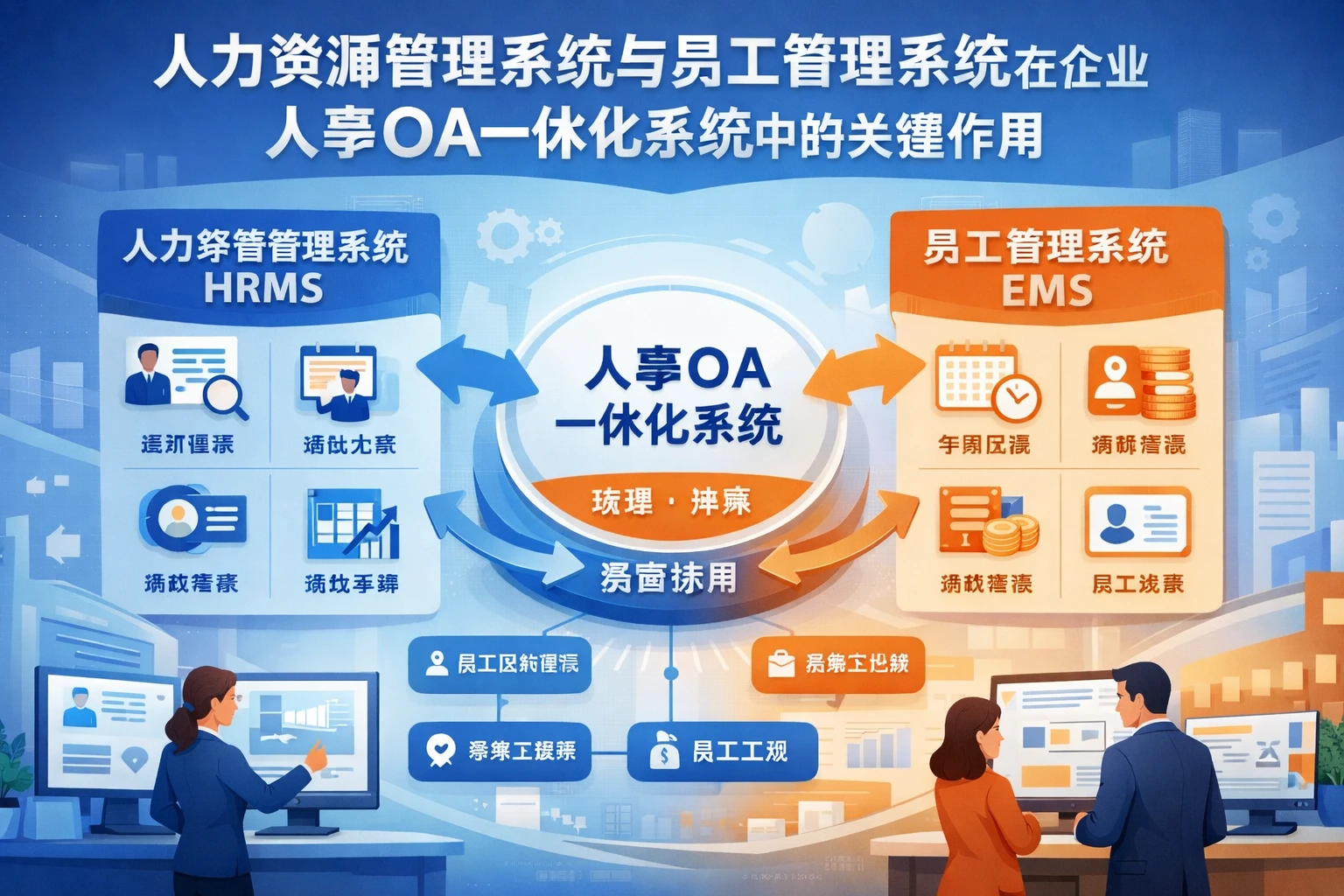 人力资源管理系统与员工管理系统在企业人事OA一体化系统中的关键作用