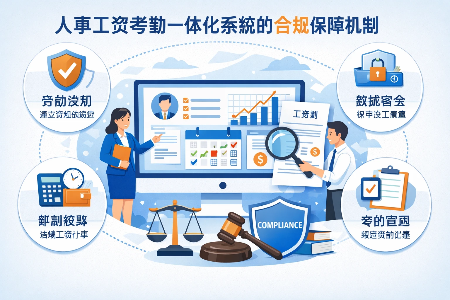 人事工资考勤一体化系统的合规保障机制
