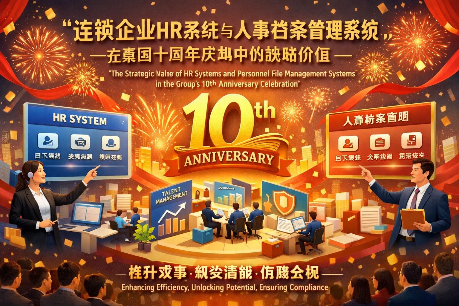连锁企业HR系统与人事档案管理系统在集团十周年庆典中的战略价值