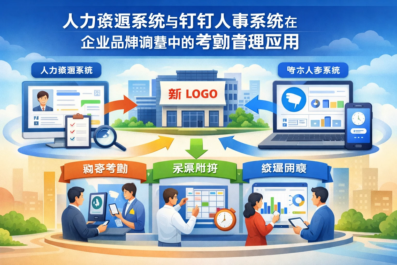 人力资源系统与钉钉人事系统在企业品牌调整中的考勤管理应用