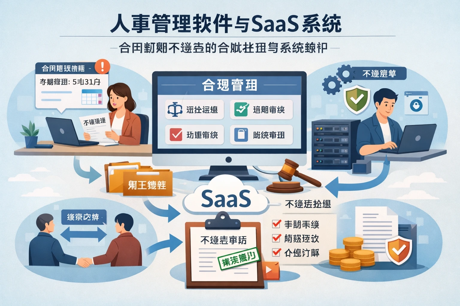 人事管理软件与SaaS系统：合同到期不续签的合规处理与系统维护