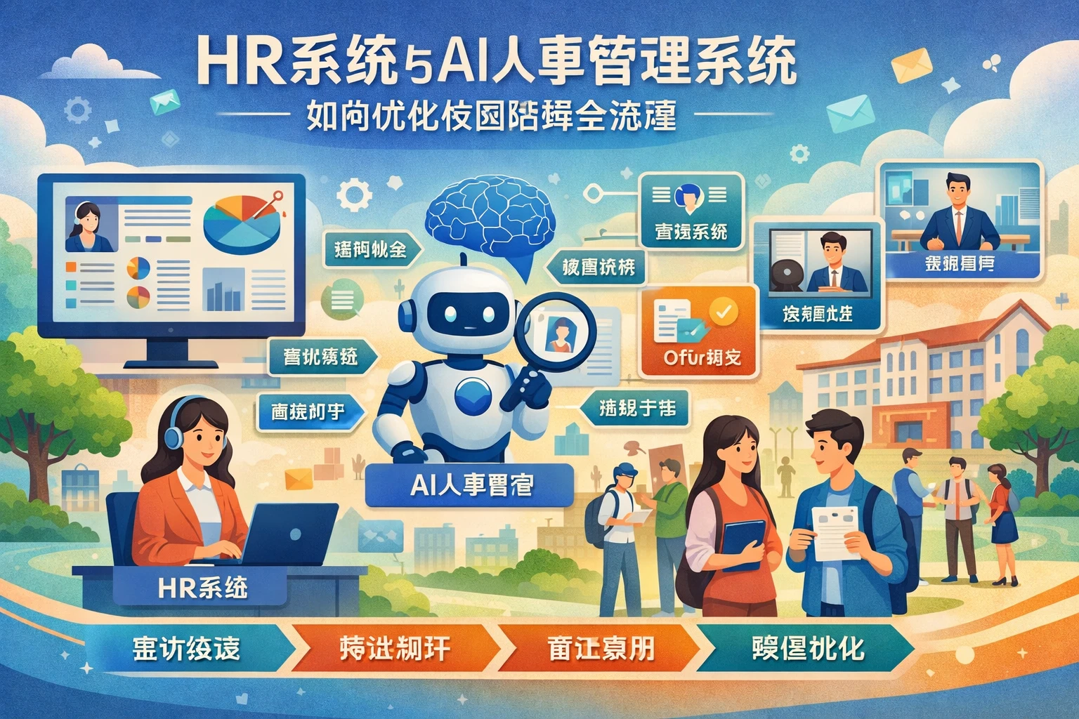 HR系统与AI人事管理系统如何优化校园招聘全流程