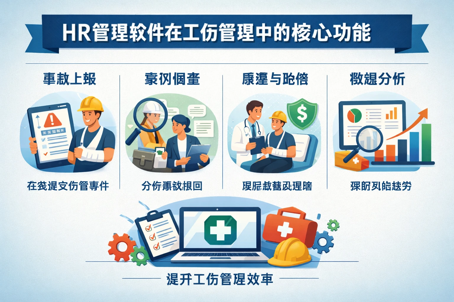 HR管理软件在工伤管理中的核心功能
