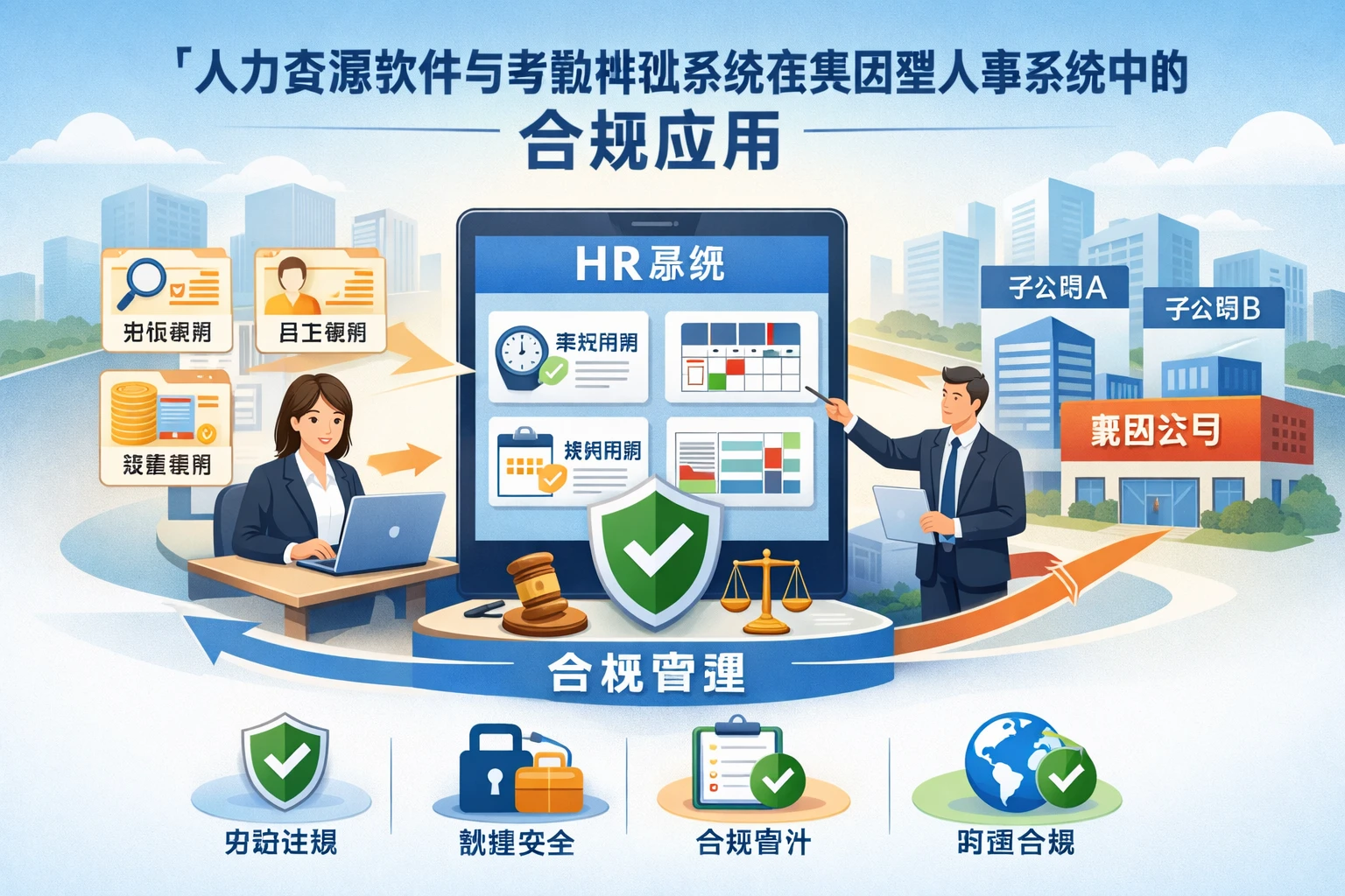 人力资源软件与考勤排班系统在集团型人事系统中的合规应用