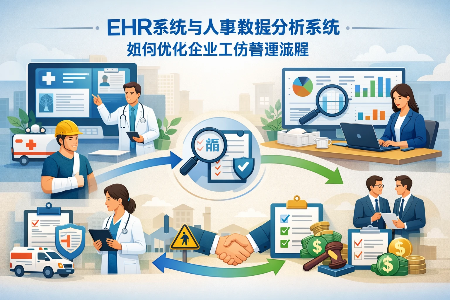 EHR系统与人事数据分析系统如何优化企业工伤管理流程
