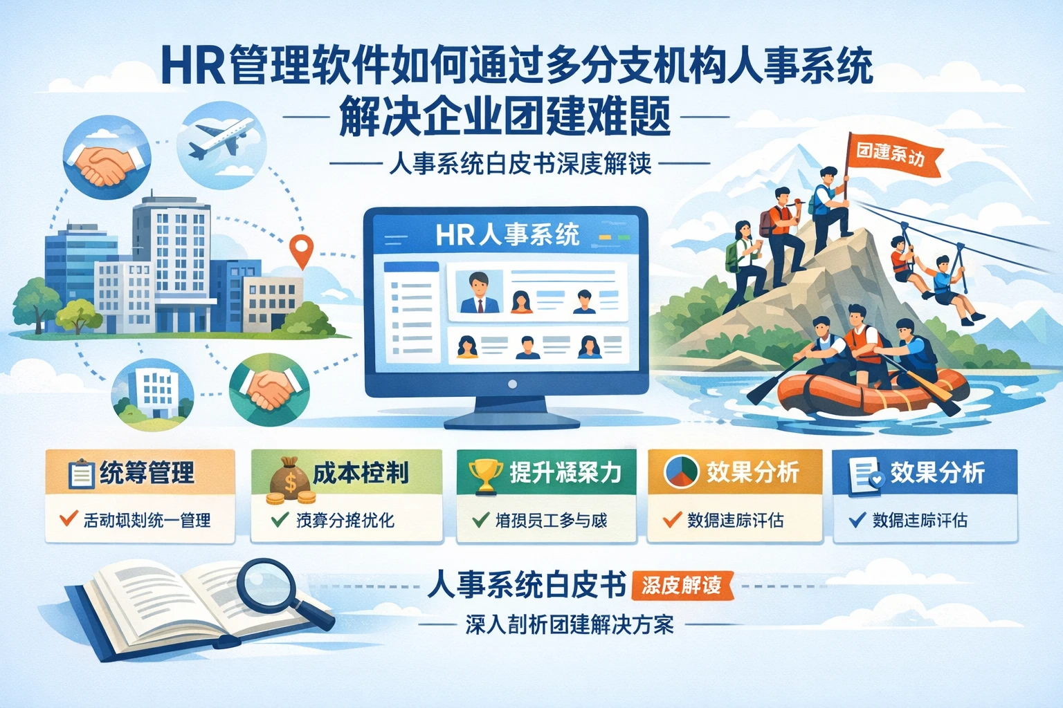 HR管理软件如何通过多分支机构人事系统解决企业团建难题——人事系统白皮书深度解读