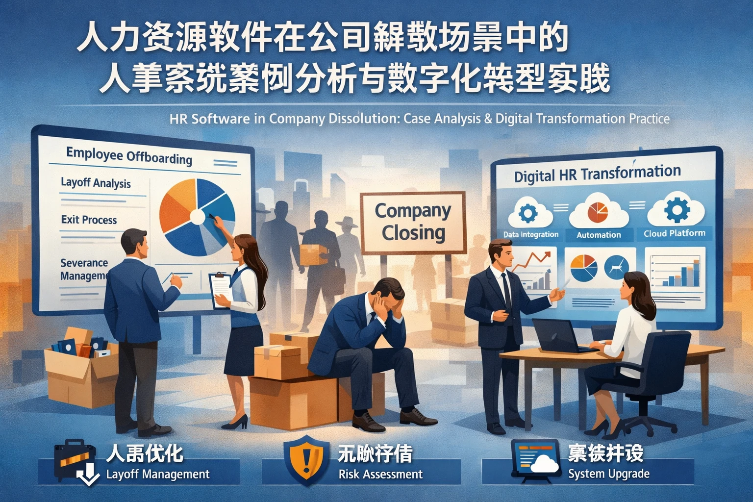 人力资源软件在公司解散场景中的人事系统案例分析与数字化转型实践