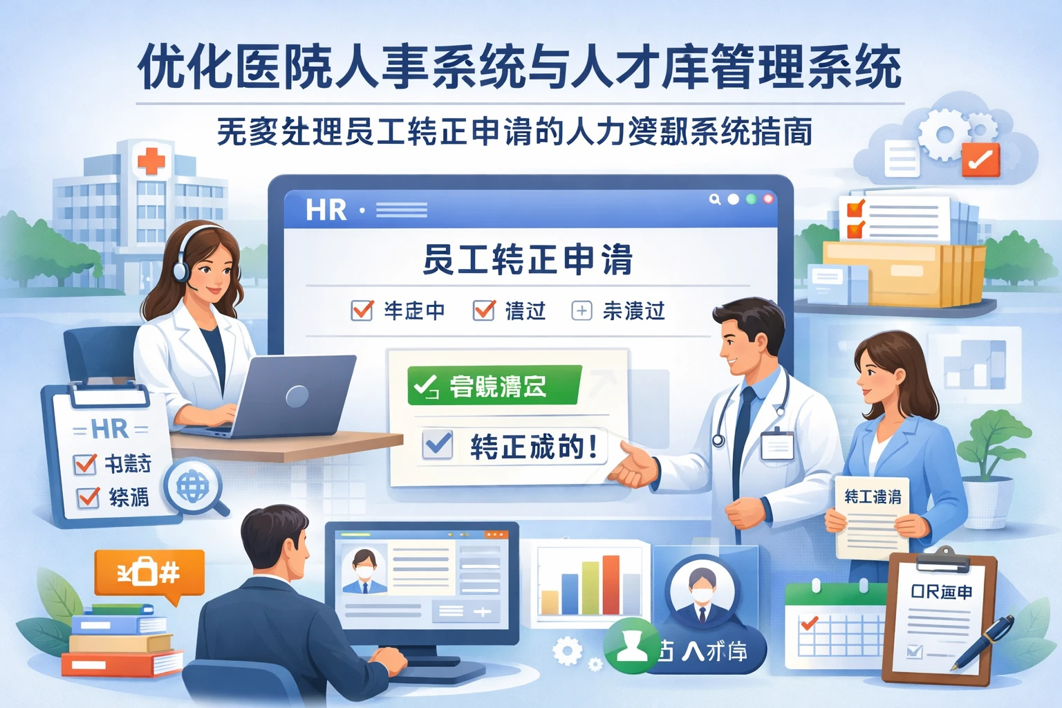 优化医院人事系统与人才库管理系统：完美处理员工转正申请的人力资源系统指南