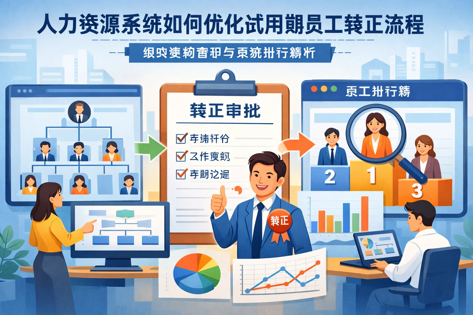人力资源系统如何优化试用期员工转正流程：组织架构管理与系统排行榜解析