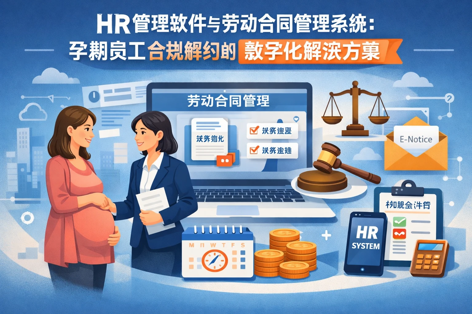 HR管理软件与劳动合同管理系统：孕期员工合规解约的数字化解决方案