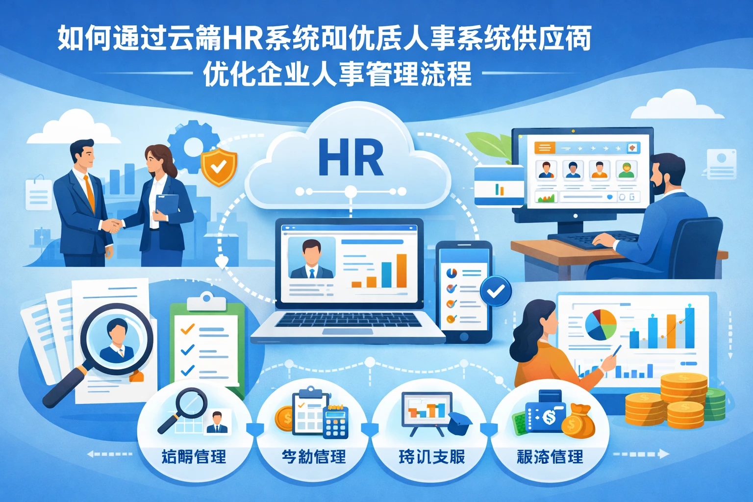 如何通过云端HR系统和优质人事系统供应商优化企业人事管理流程