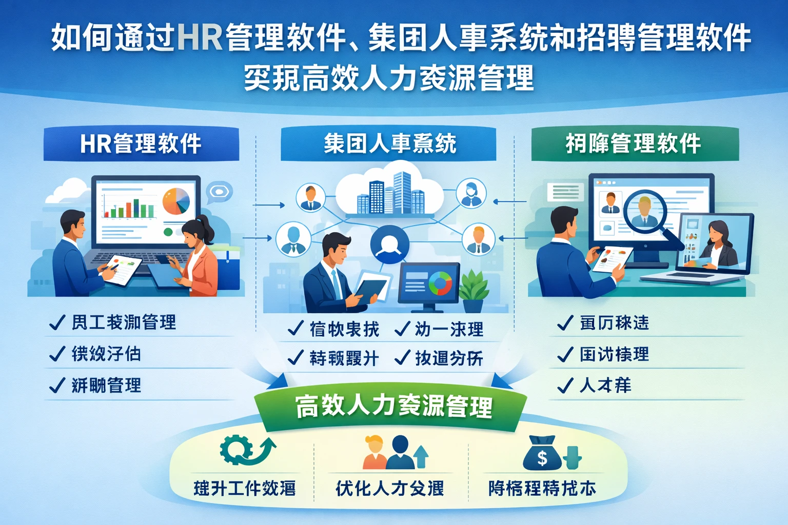 如何通过HR管理软件、集团人事系统和招聘管理软件实现高效人力资源管理