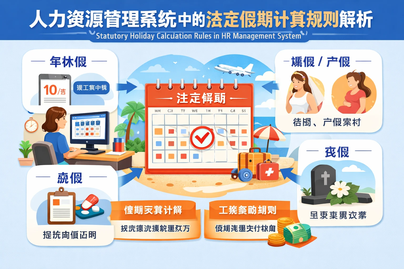 人力资源管理系统中的法定假期计算规则解析