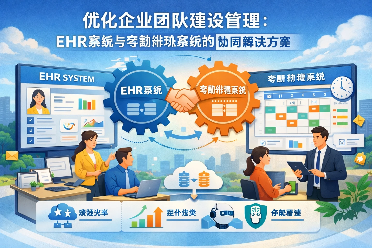 优化企业团队建设管理：EHR系统与考勤排班系统的协同解决方案