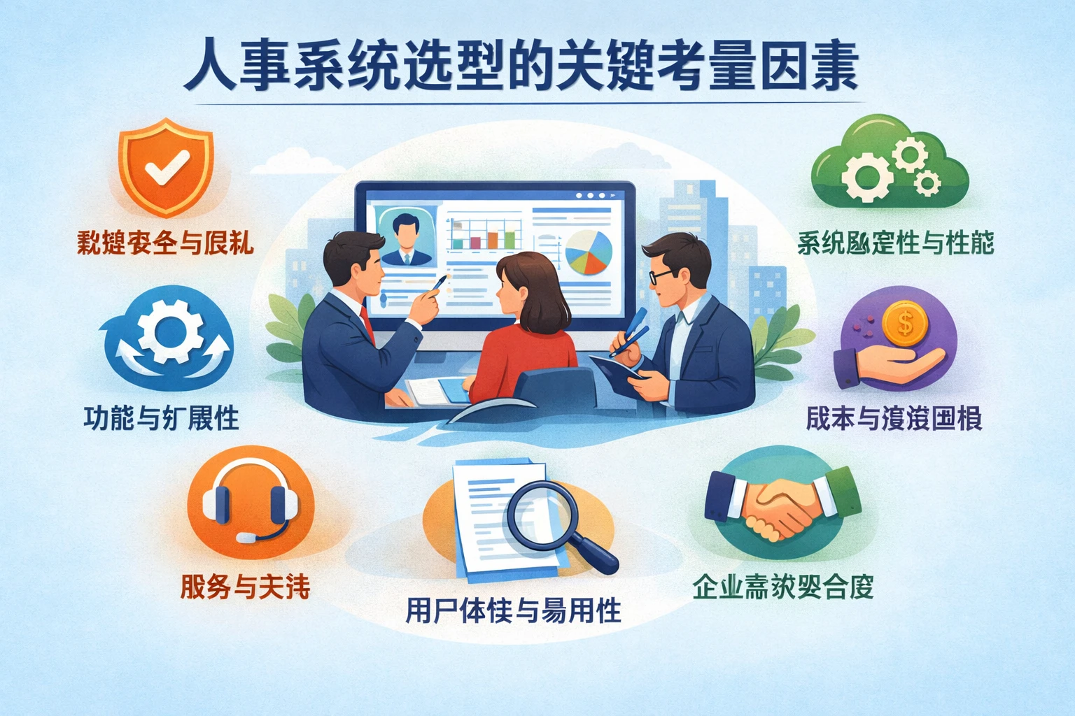 人事系统选型的关键考量因素