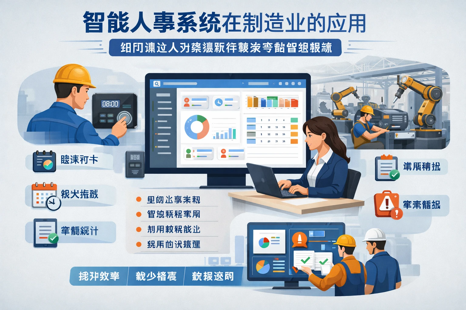 智能人事系统在制造业的应用：如何通过人力资源软件解决考勤管理难题