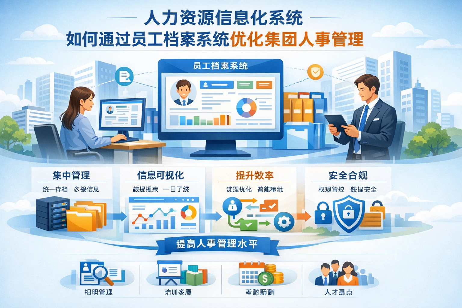 人力资源信息化系统如何通过员工档案系统优化集团人事管理