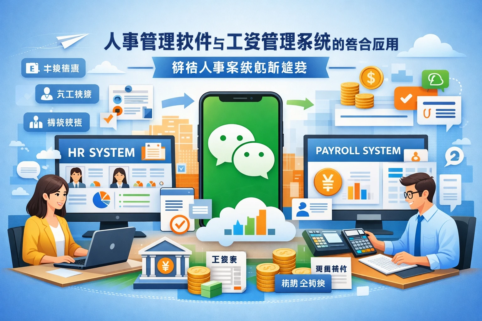 人事管理软件与工资管理系统的整合应用：微信人事系统的新趋势