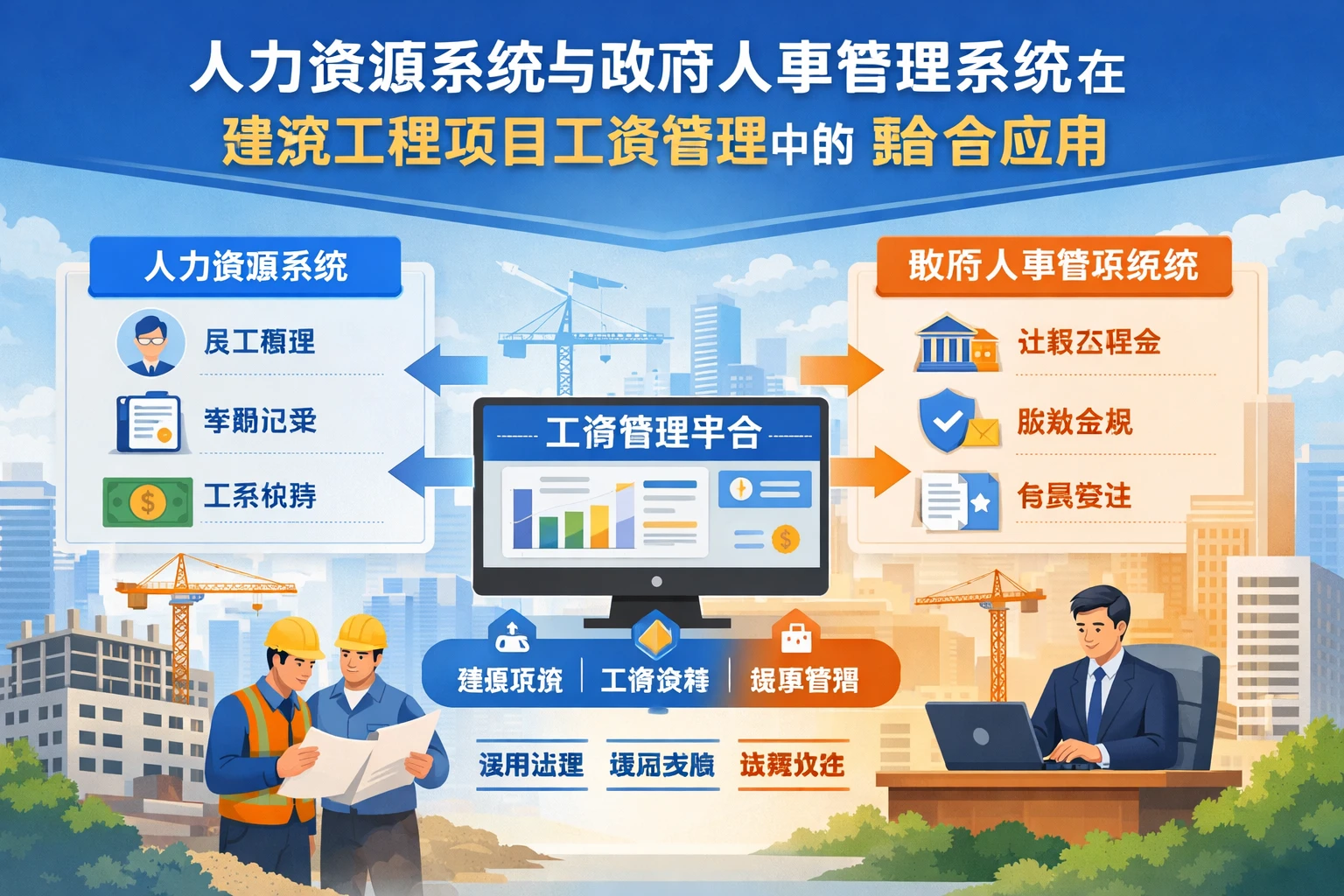 人力资源系统与政府人事管理系统在建筑工程项目工资管理中的整合应用