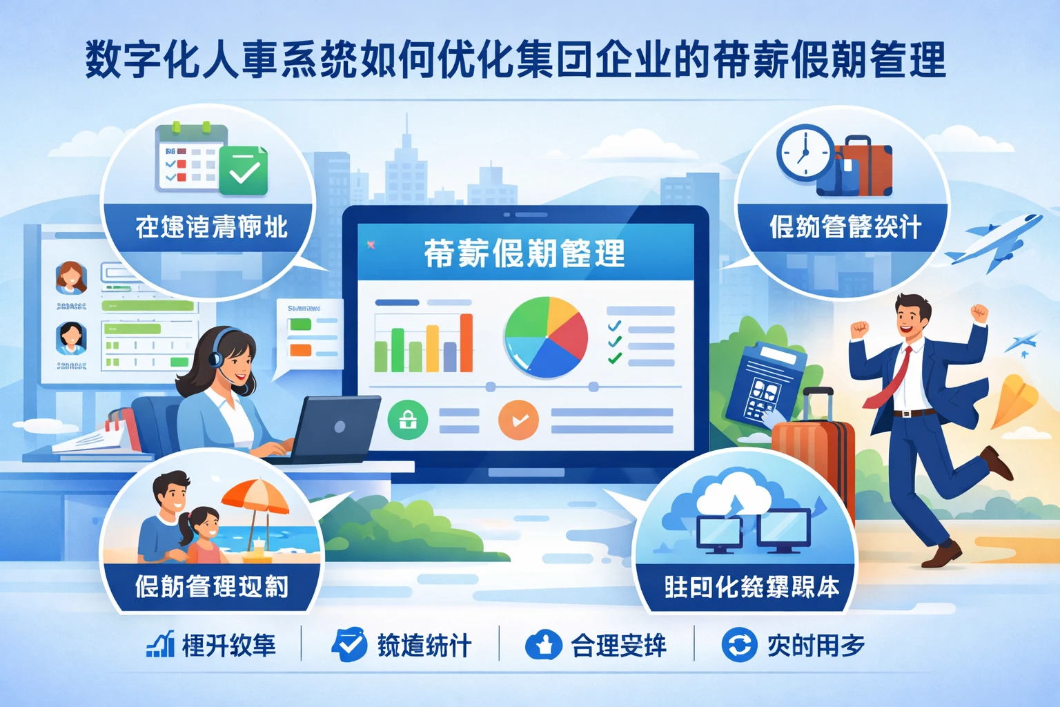 数字化人事系统如何优化集团企业的带薪假期管理