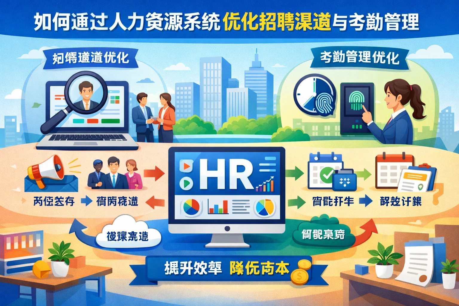 如何通过人力资源系统优化招聘渠道与考勤管理