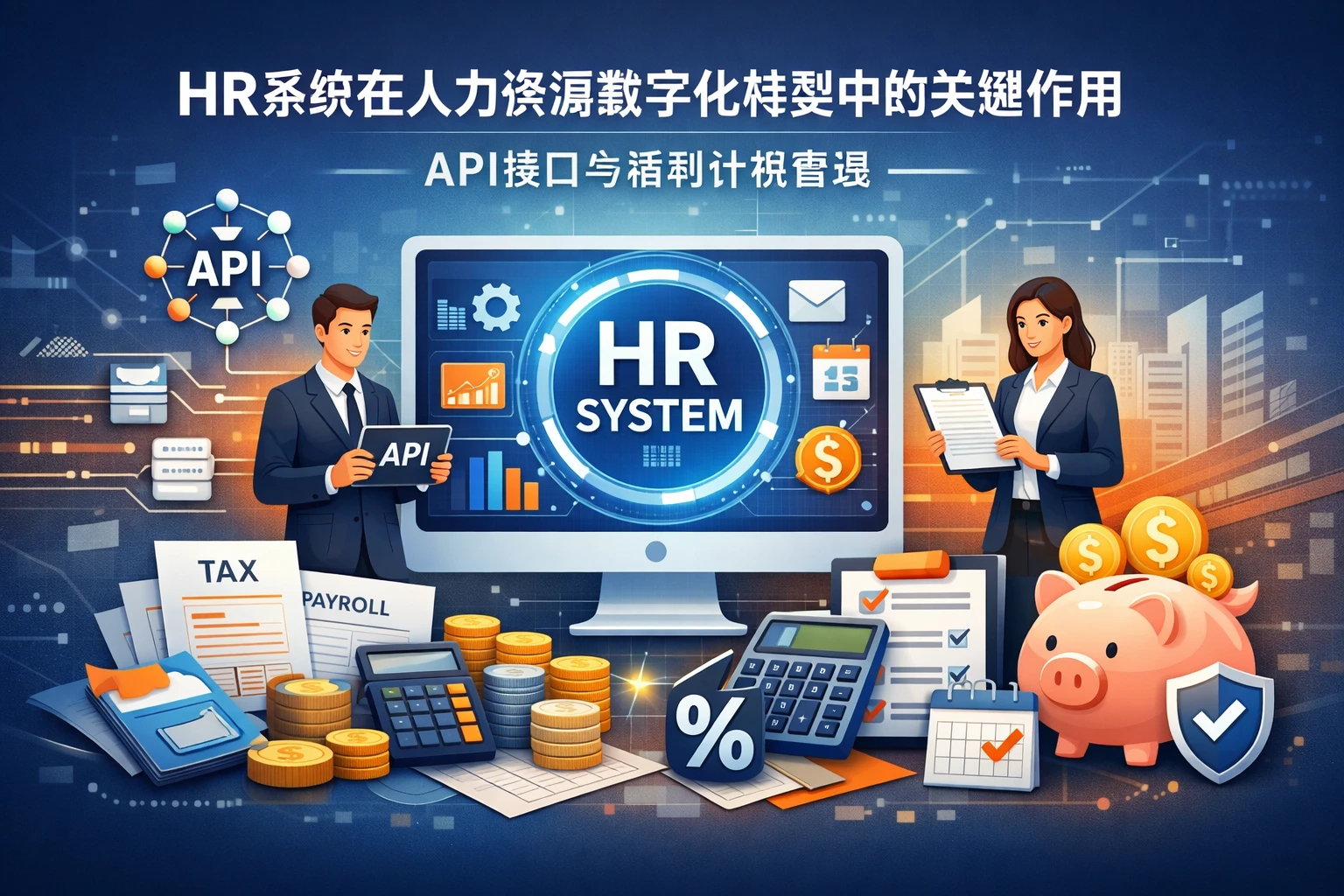 HR系统在人力资源数字化转型中的关键作用：API接口与福利计税管理