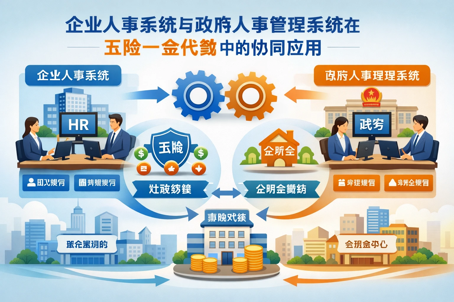 企业人事系统与政府人事管理系统在五险一金代缴中的协同应用