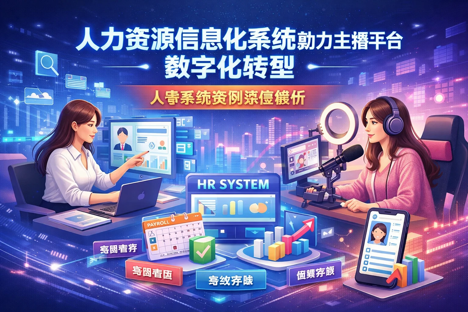 人力资源信息化系统助力主播平台数字化转型：人事系统案例深度解析