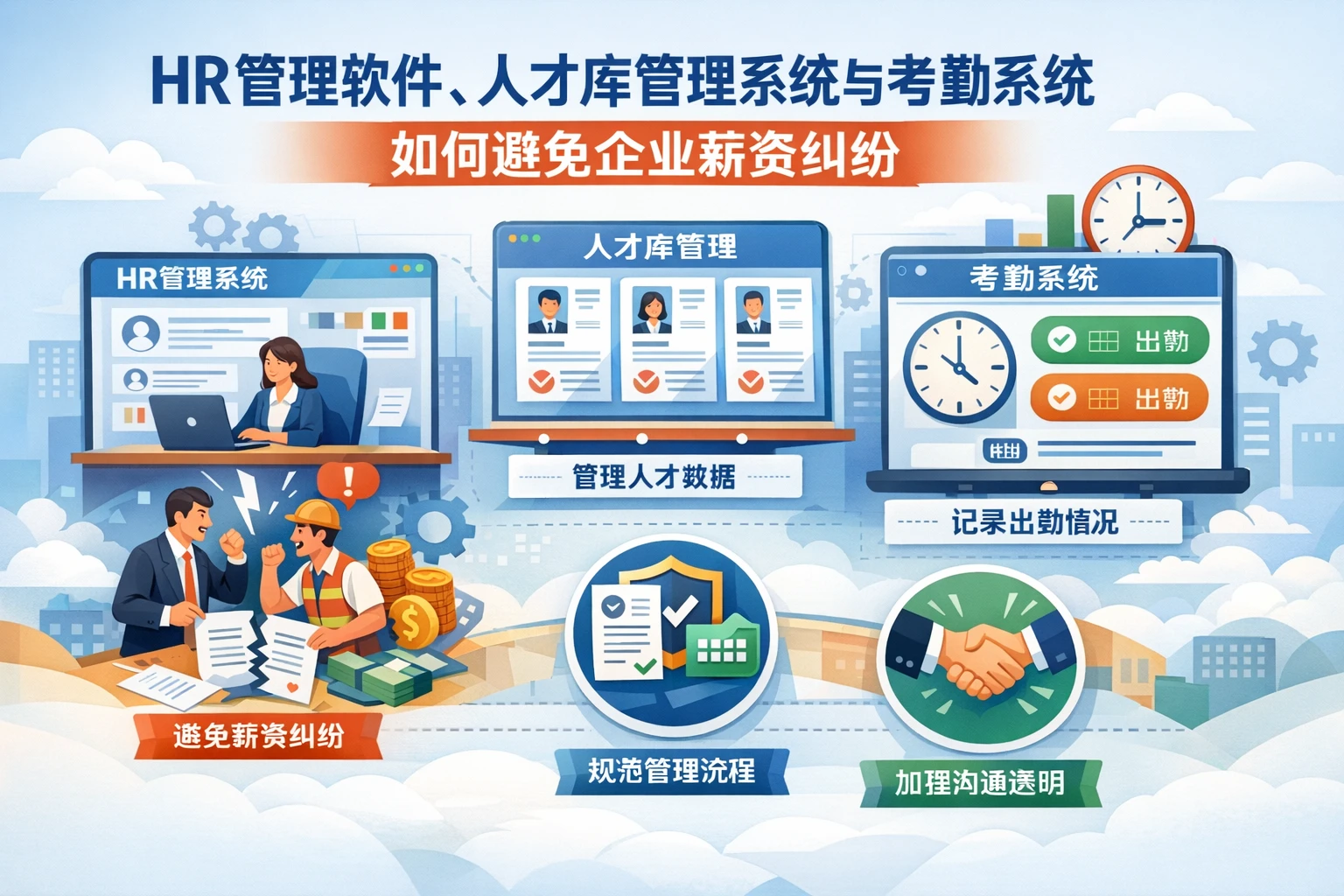 HR管理软件、人才库管理系统与考勤系统如何避免企业薪资纠纷