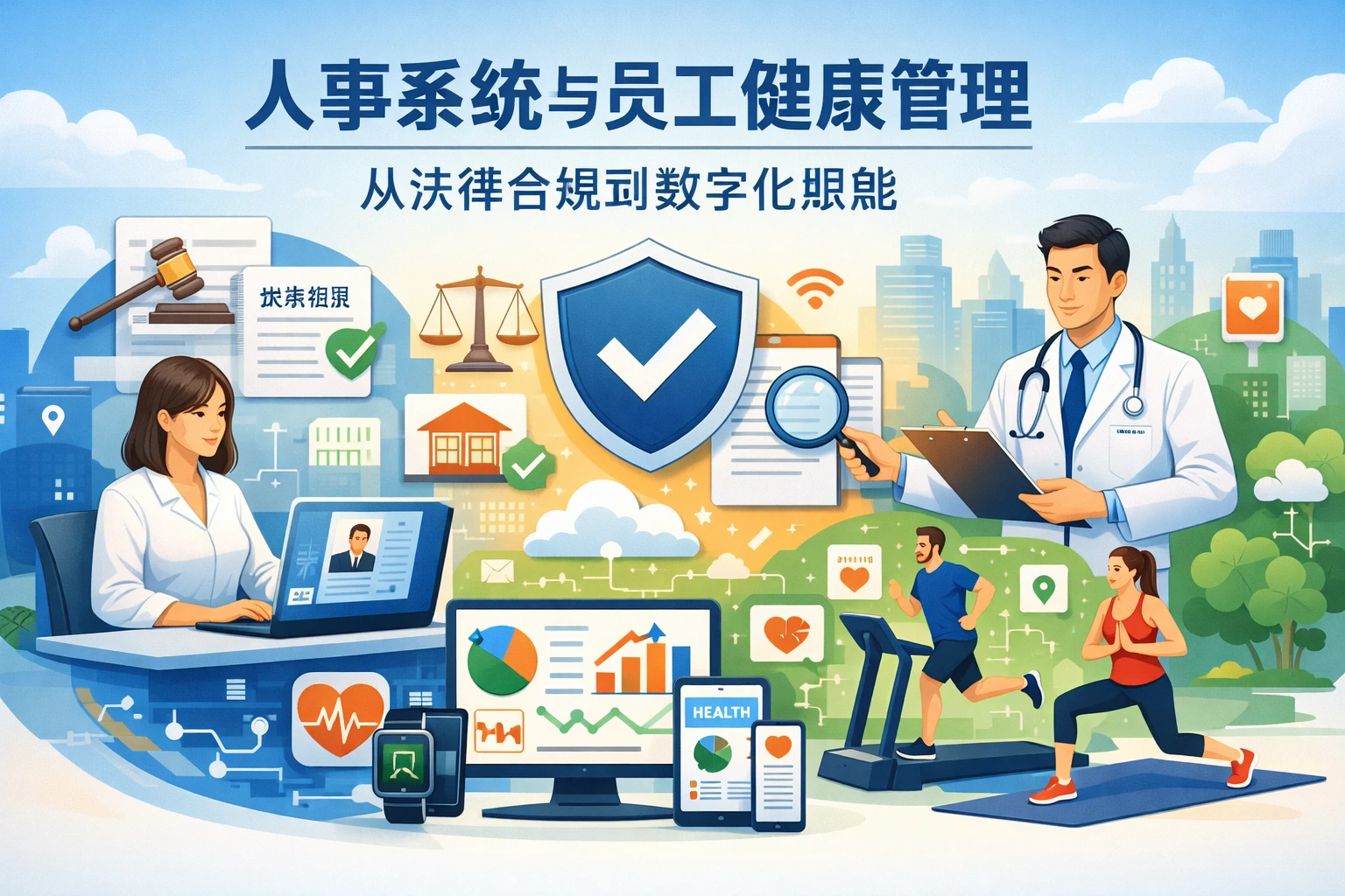 人事系统与员工健康管理：从法律合规到数字化赋能