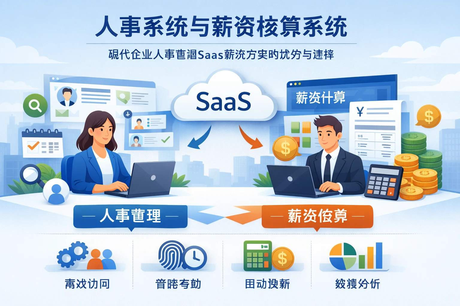 人事系统与薪资核算系统：现代企业人事管理SaaS解决方案的优势与选择