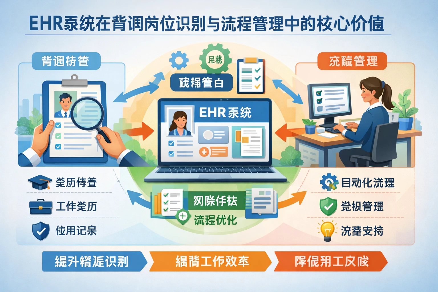 EHR系统在背调岗位识别与流程管理中的核心价值
