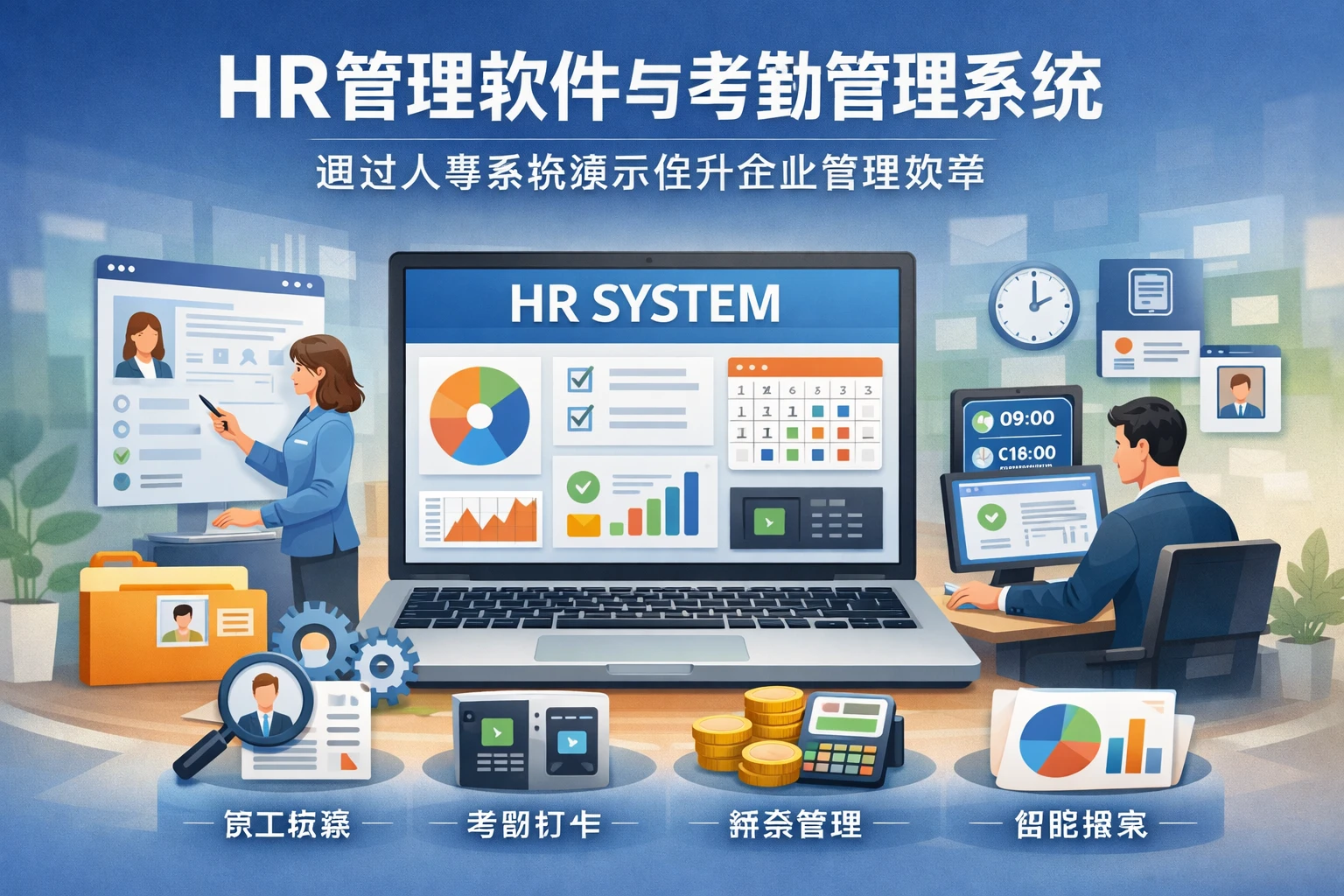 HR管理软件与考勤管理系统：通过人事系统演示提升企业管理效率