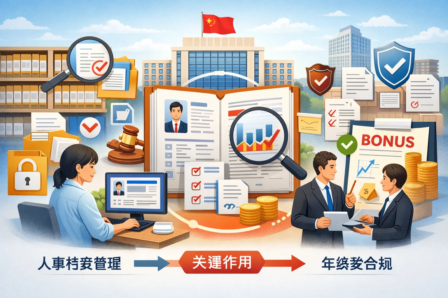 国企人力资源系统中人事档案管理对年终奖合规性的关键作用