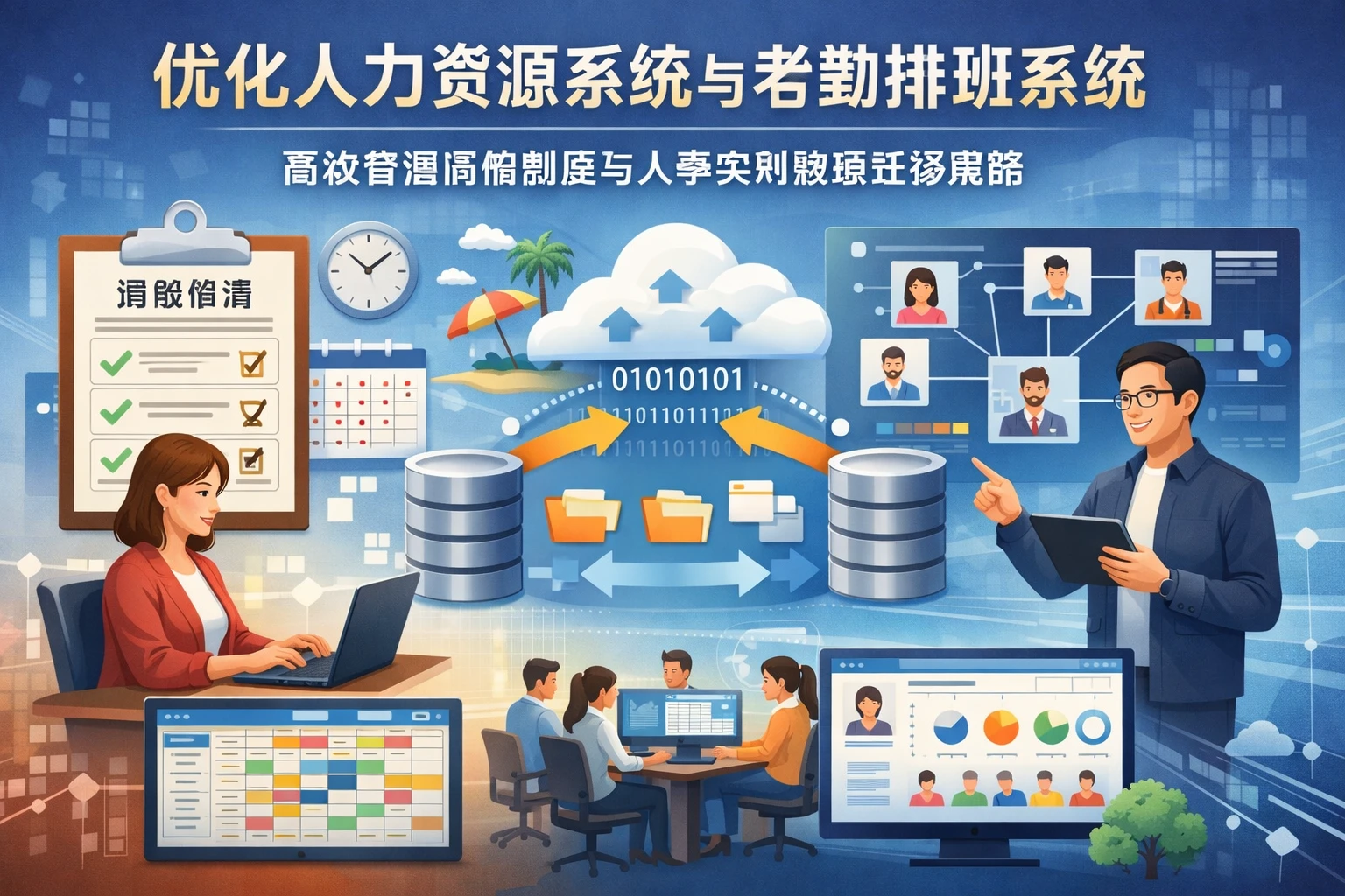 优化人力资源系统与考勤排班系统：高效管理请假制度与人事实时数据迁移策略