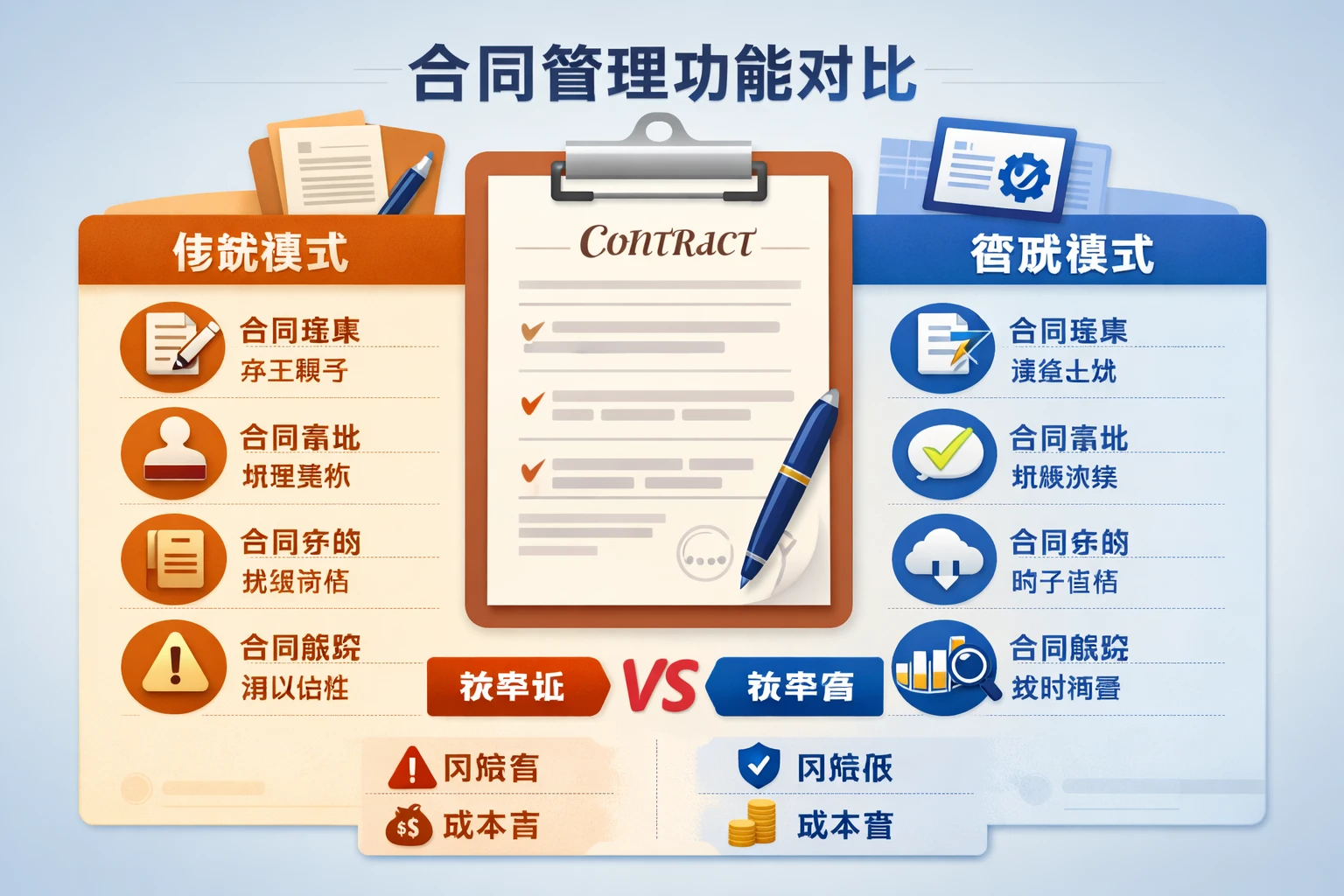 合同管理功能对比